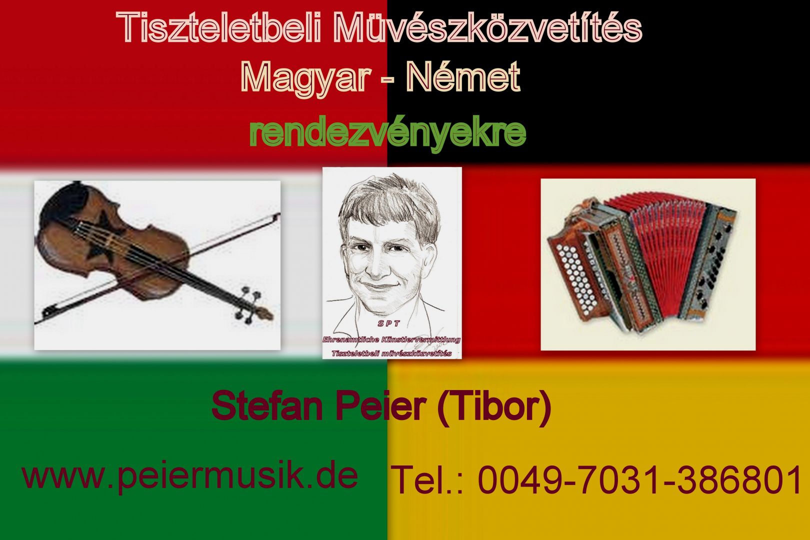 TISZTELETBELI MÜVÉSZKÖZVETÍTÉS  MAGYAR-NÉMET RENDEZVÉNYEKRE